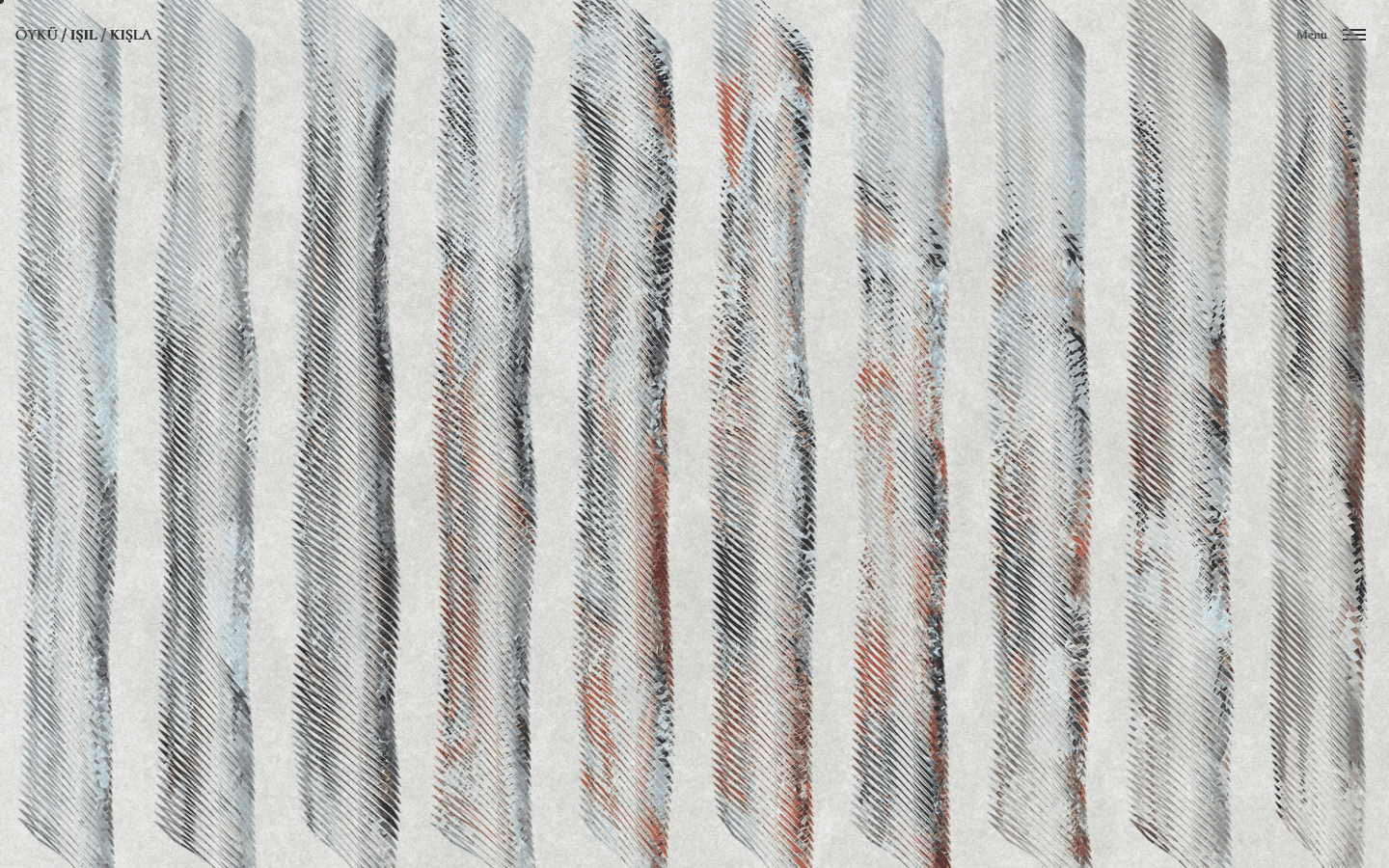 Öykü Işıl Kışla contemporary artist portfolio website homepage, built with Next.js